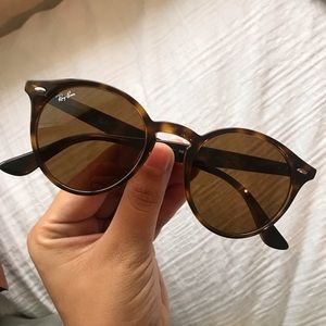 RayBan Round Tortoise Brown Classic Sunglasses
